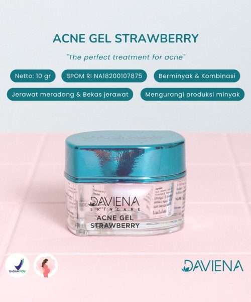 Daviena Skincare Palembang 11 Acne Gel Strawberry Daviena skincare 3