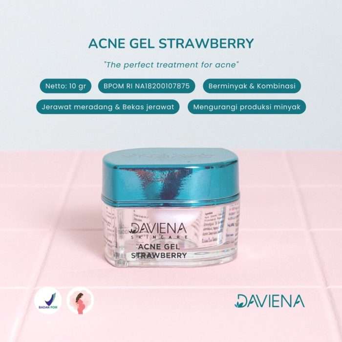 Acne Gel Strawberry Daviena skincare 3