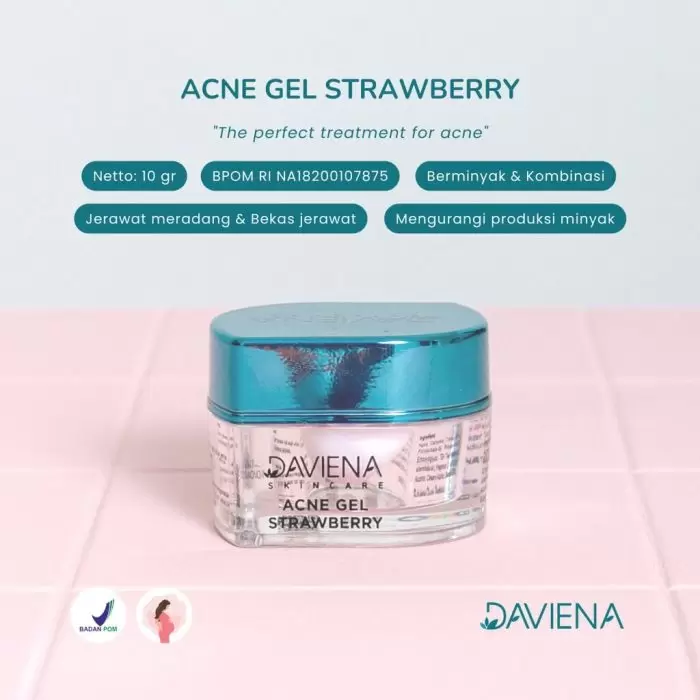 Acne Gel Strawberry Daviena skincare 3