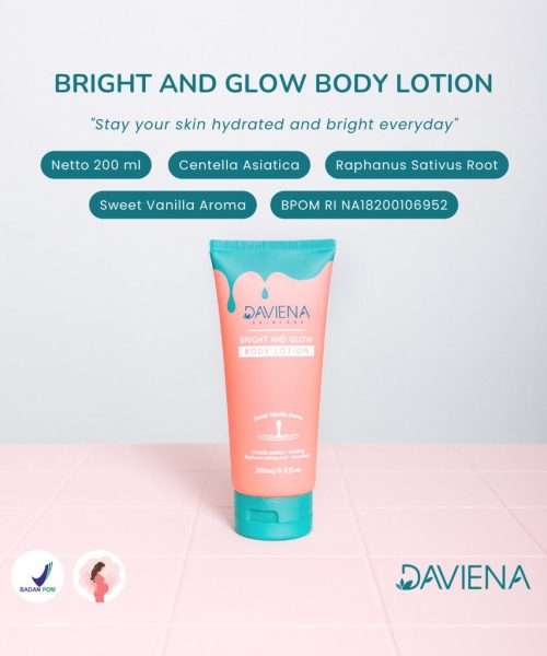 Daviena Skincare Palembang 4 Bright Glow Body Lotion Daviena Skincare 100Ml 3