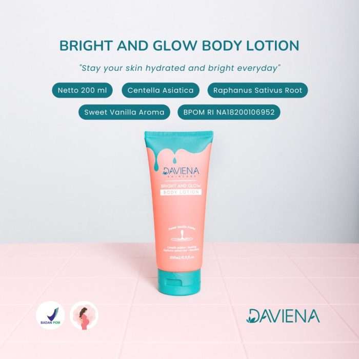 Bright Glow Body Lotion Daviena Skincare 100Ml 3