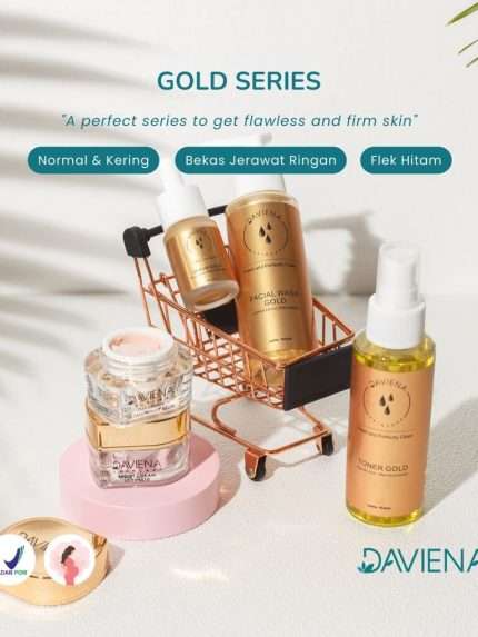 Paket Gold Series Daviena Skincare | 5 Item