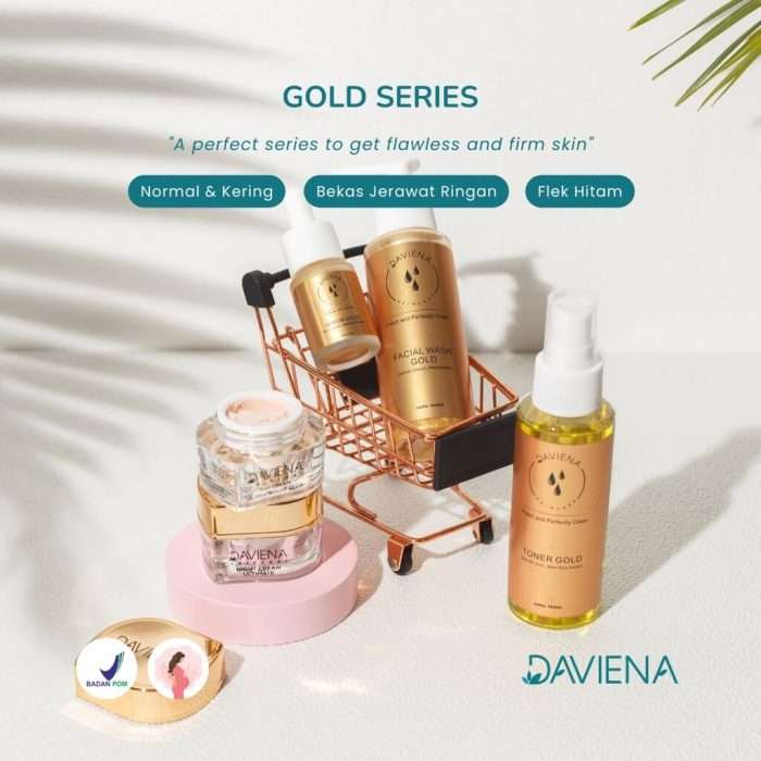 Paket Gold Series Daviena Skincare | 5 Item