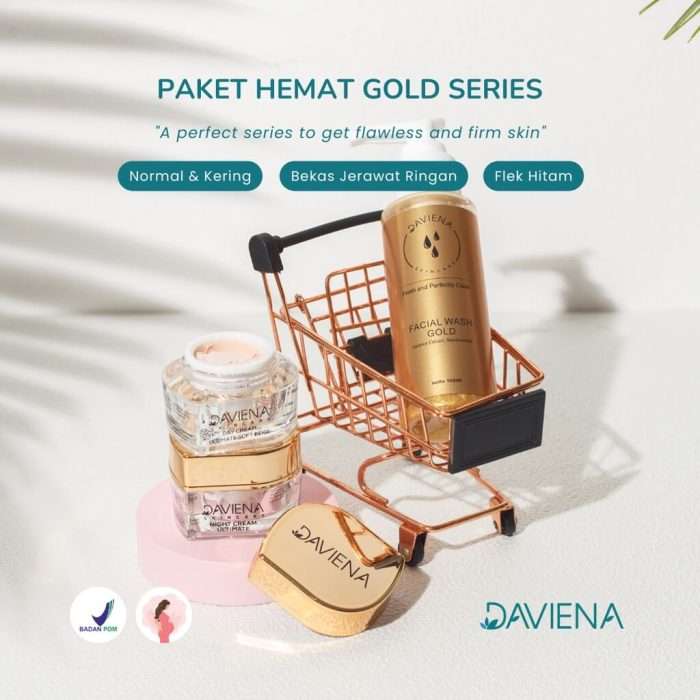 Paket Hemat Gold Daviena Skincare 3 Item 2